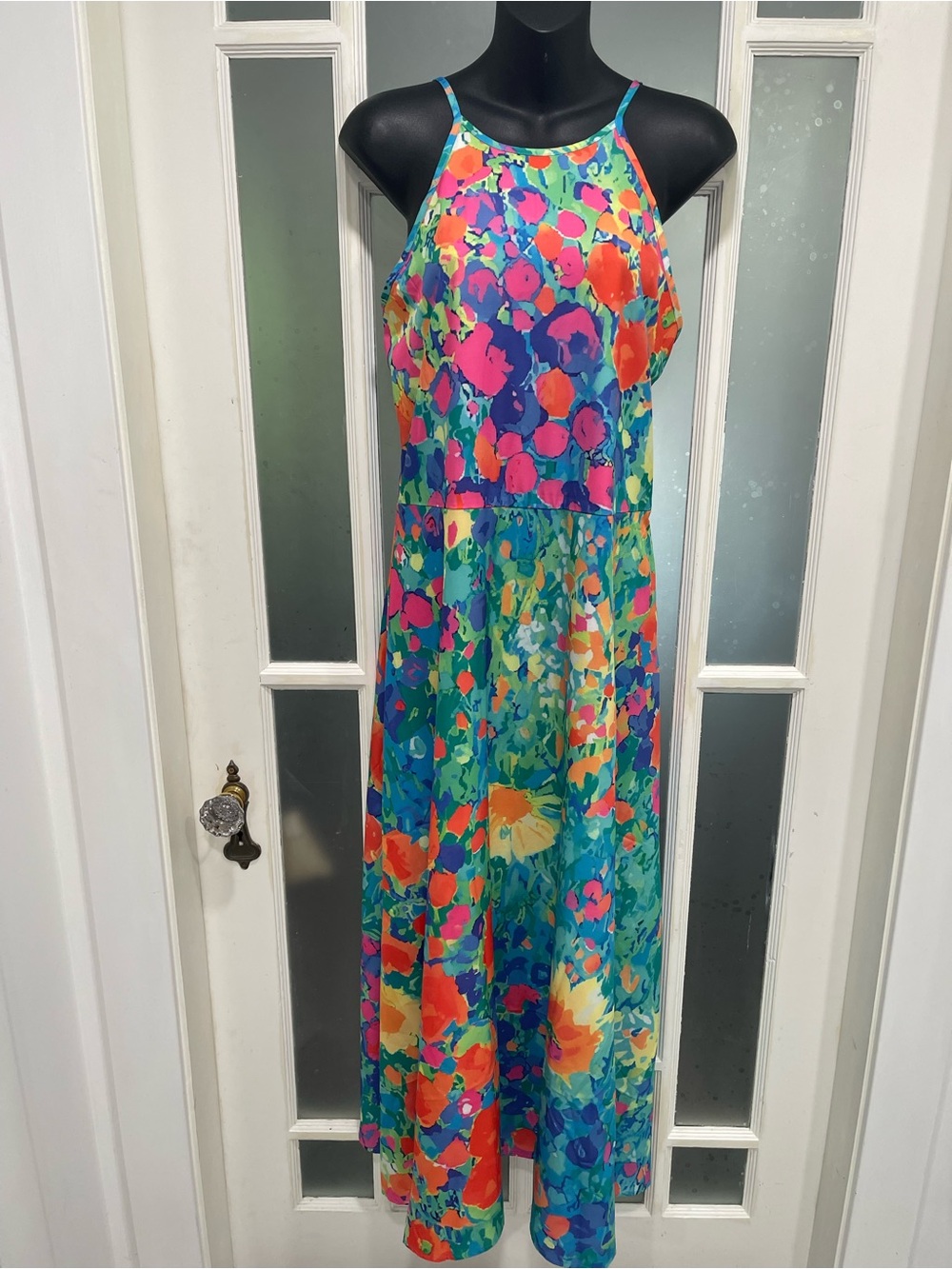 Tropical Floral Maxi Dress